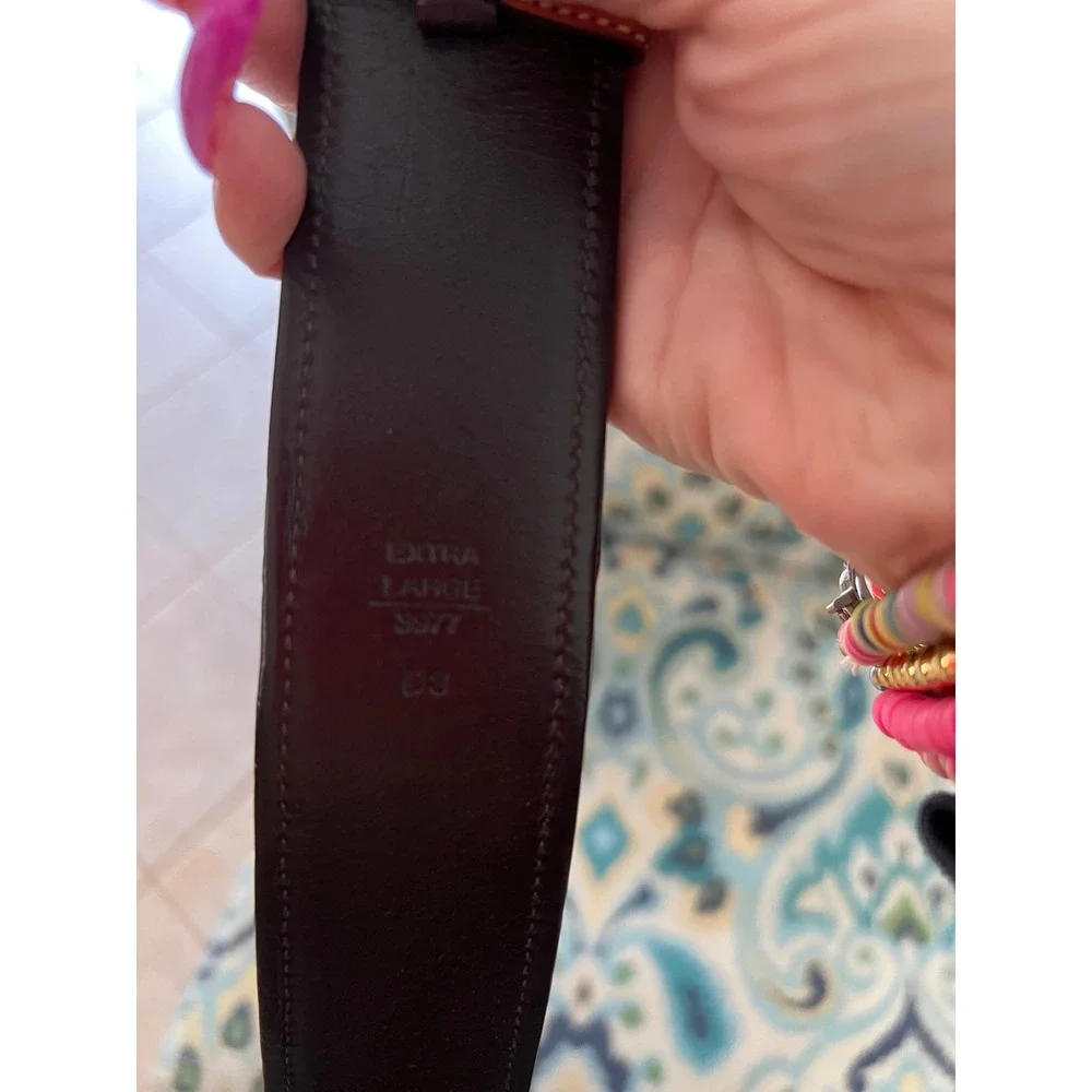 Coach Vintage 2007 Signature C Jacquard Belt Brown Tan XL 8977 Y2K